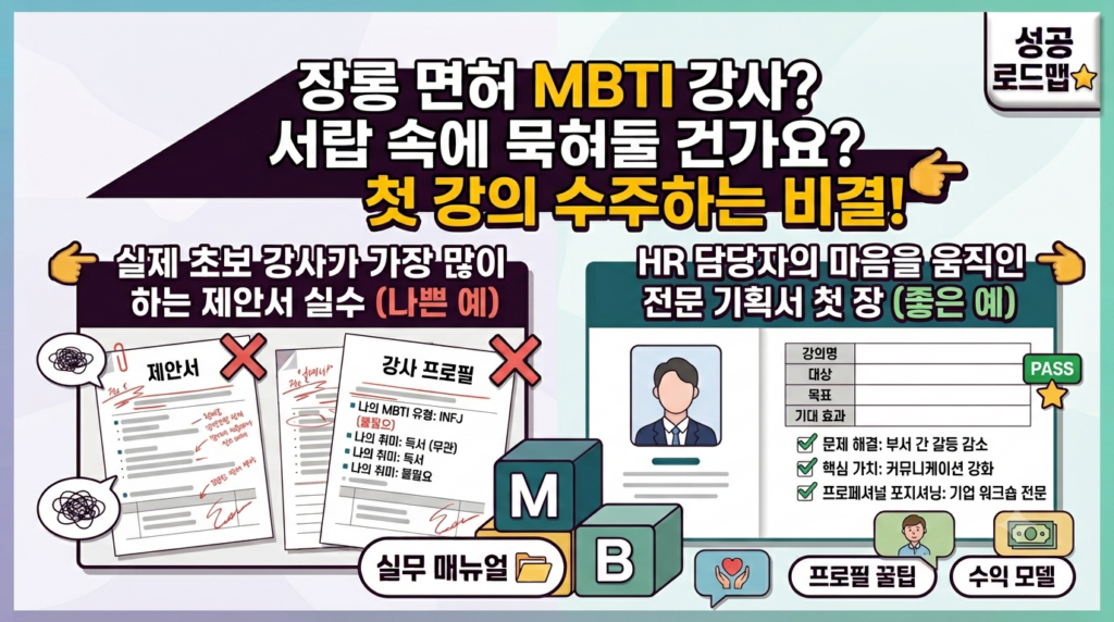 MBTI 강사 자격증 취득 후 첫 강의 수주하는 법: 프로필 작성부터 제안서 투찰까지 실무 매뉴얼 1