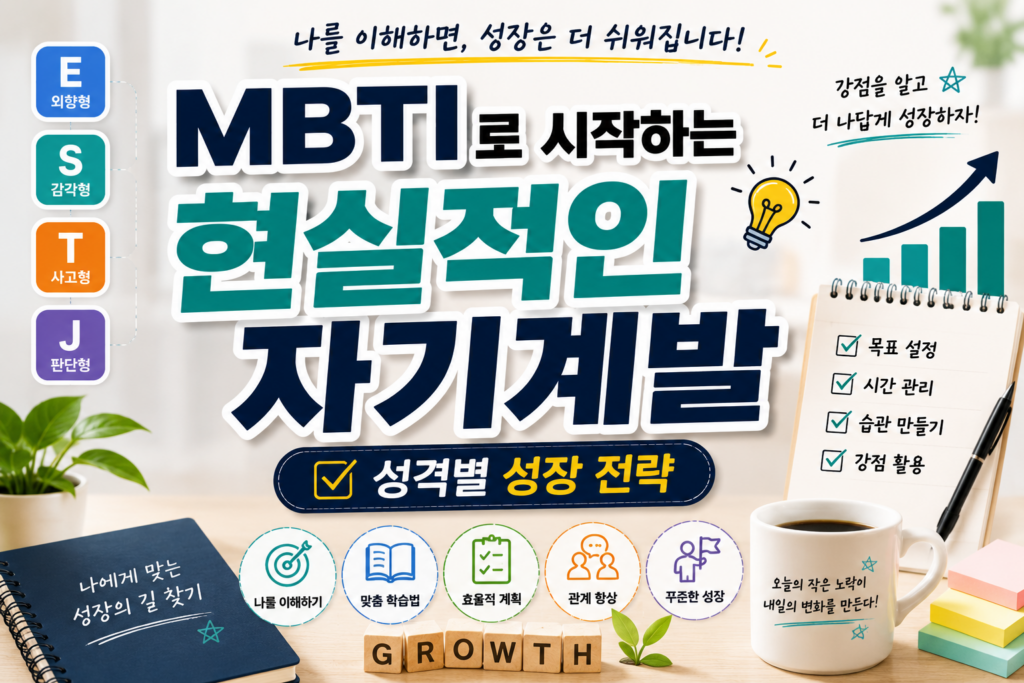 mbti유형별자기계발방법