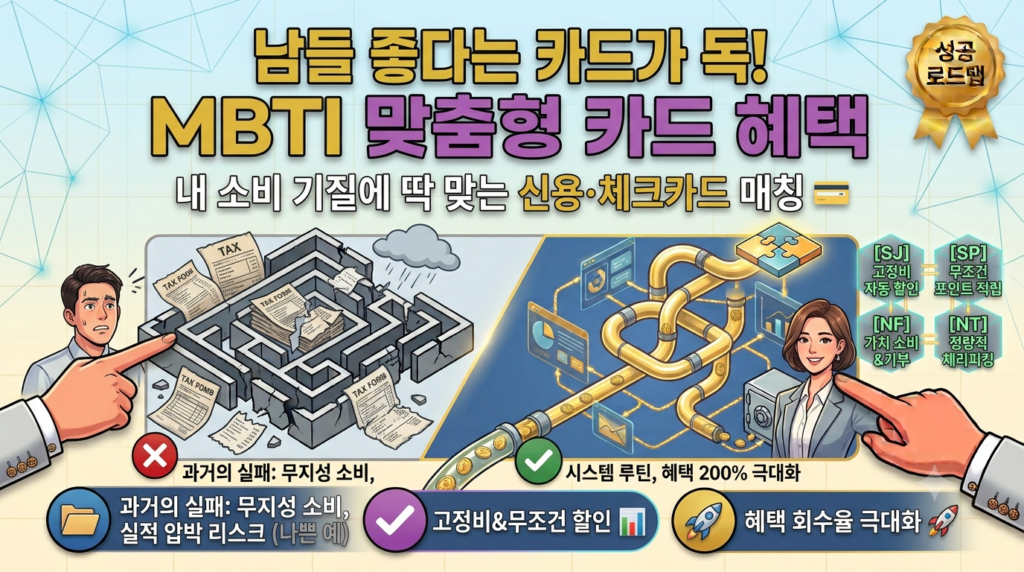 전월 실적 채우다 과소비? 내 MBTI 소비 성향으로 고르는 인생 신용·체크카드 조합(소비성향테스트) 1 mbti유형별맞춤형카드혜택