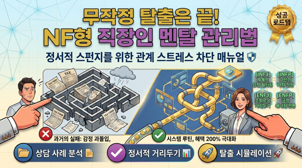 도망치는 퇴사는 끝, 가치를 찾는 이동으로! NF형 직장인이 사직서 던지기 전 점검할 3가지 1 nf형멘탈관리법