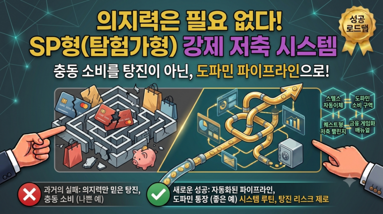 가계부 쓰지 마세요! 충동 소비 끝판왕 SP형이 스트레스 없이 돈 모으는 '도파민 통장' 쪼개기 전략 2