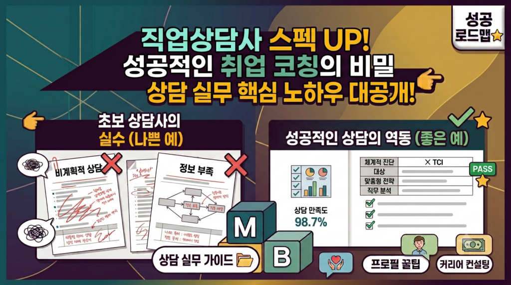 뻔한 진로 상담은 끝 직업상담사가 MBTI와 TCI 자격증을 동시에 장착해야 하는 이유: 200% 시너지와 몸값 상승 법칙 1 직업상담사스펙올리는방법