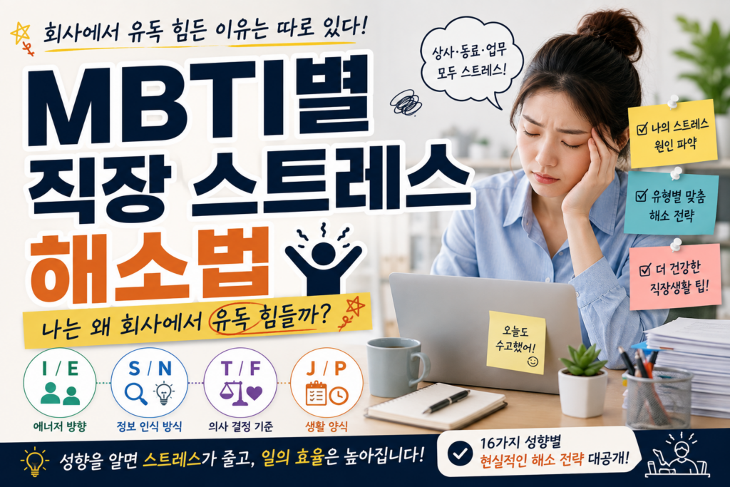 mbti별직장스트레스해소법