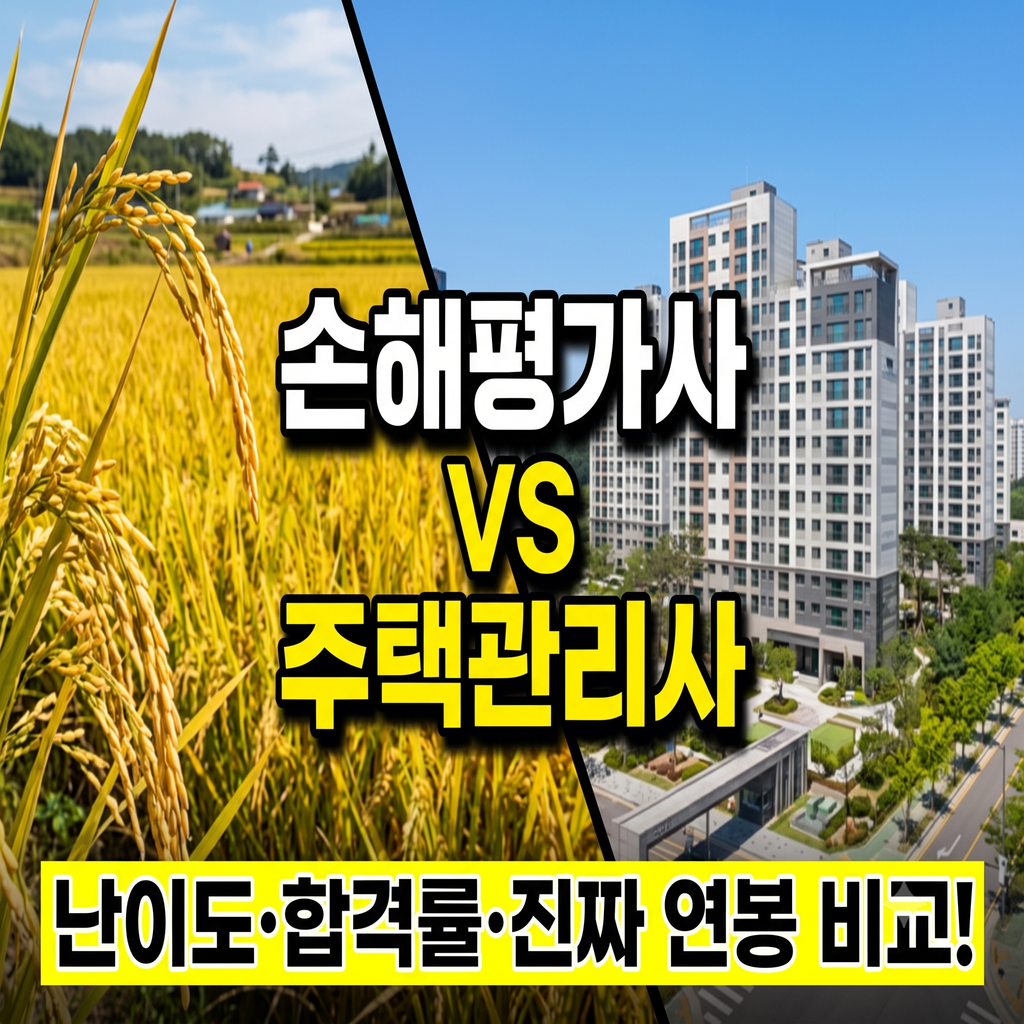 손해평가사 주택관리사 비교|시험 난이도부터 취업·월급까지 현실적으로 알아보기 1
