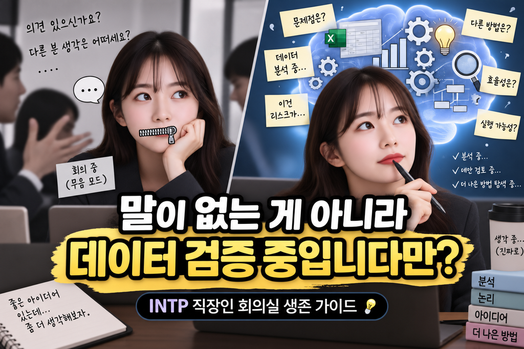 회의만 하면 입 닫는 INTP유 직장인을 위한 3가지 실전 대화법 (ft. MBTI 업무 소통) 1
