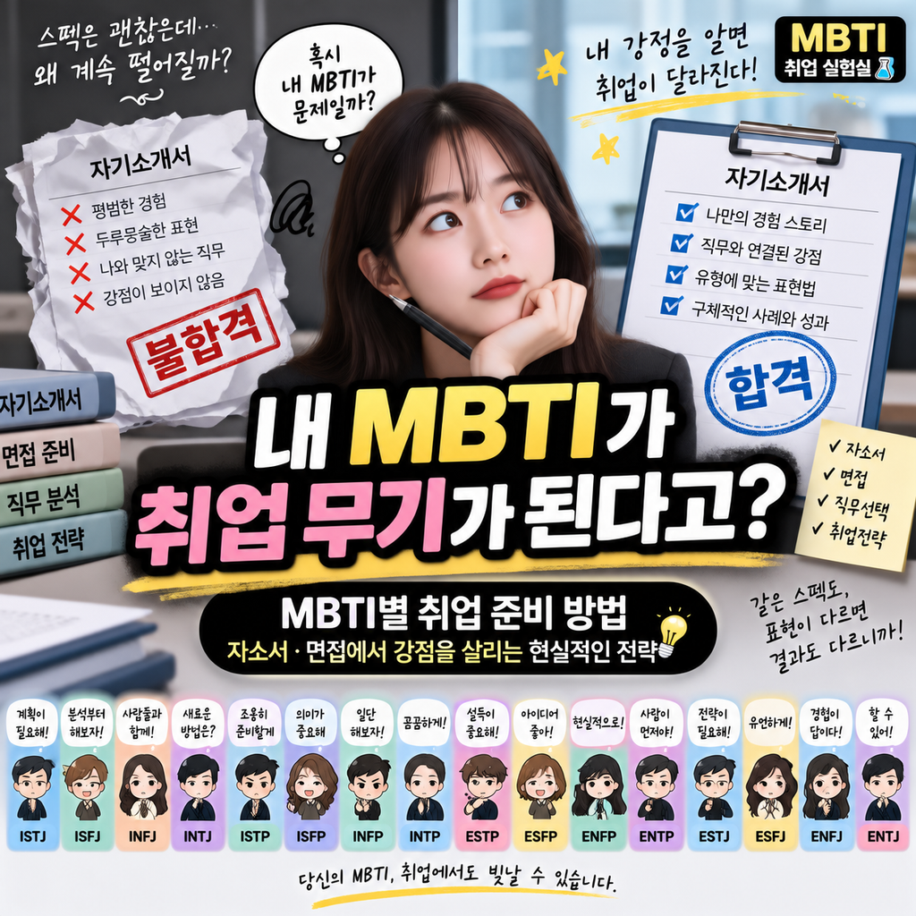 MBTI별 취업 준비 방법|자소서·면접에서 내 강점을 살리는 현실적인 전략 1