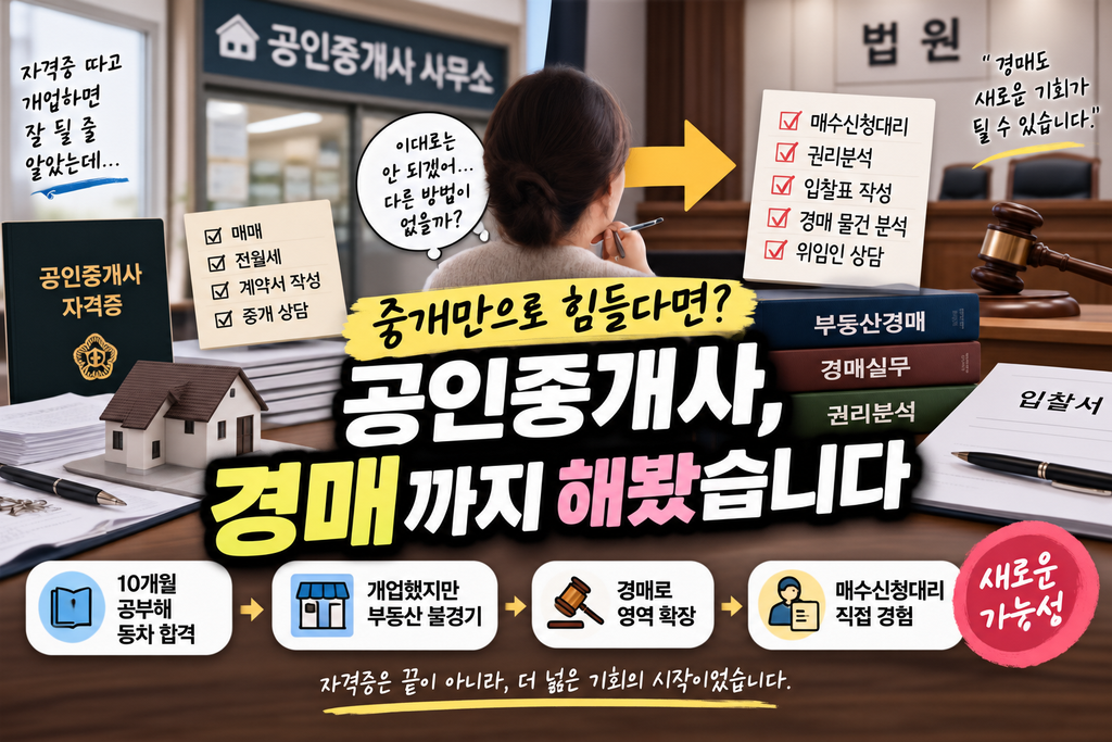 부동산경매자격증 취득하려면 공인중개사자격증이 있어야한다? 1