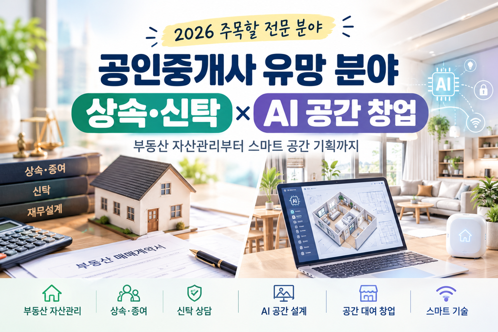 공인중개사 유망 분야|상속·신탁 상담부터 AI 스마트 공간 창업까지 1