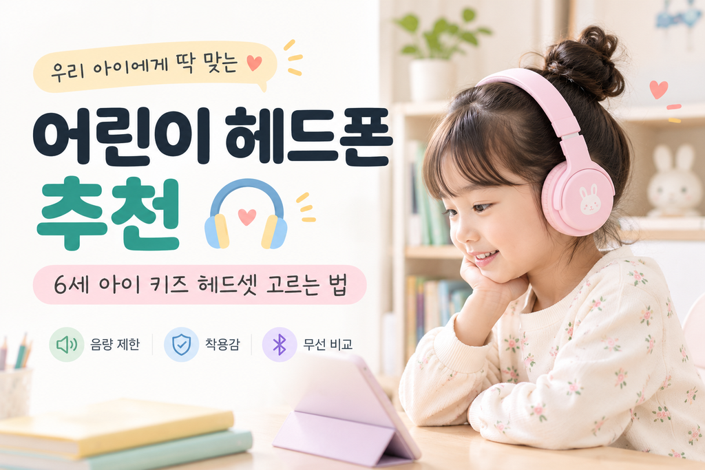 어린이 헤드폰 추천|6세 아이 키즈 헤드셋 고를 때 꼭 확인할 5가지 1